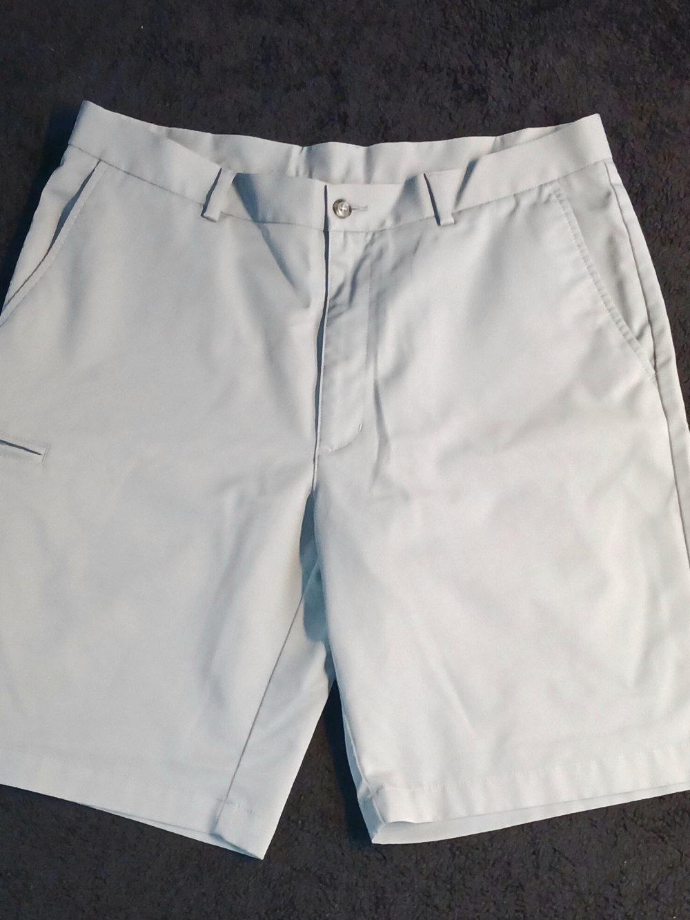 Grand Slam Light Blue Flat Front Men's Shorts